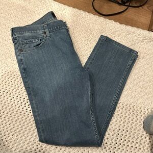 PAIGE LENNOX MENS JEANS 34 LIGHT BLUE STRAIGHT STRETCHY